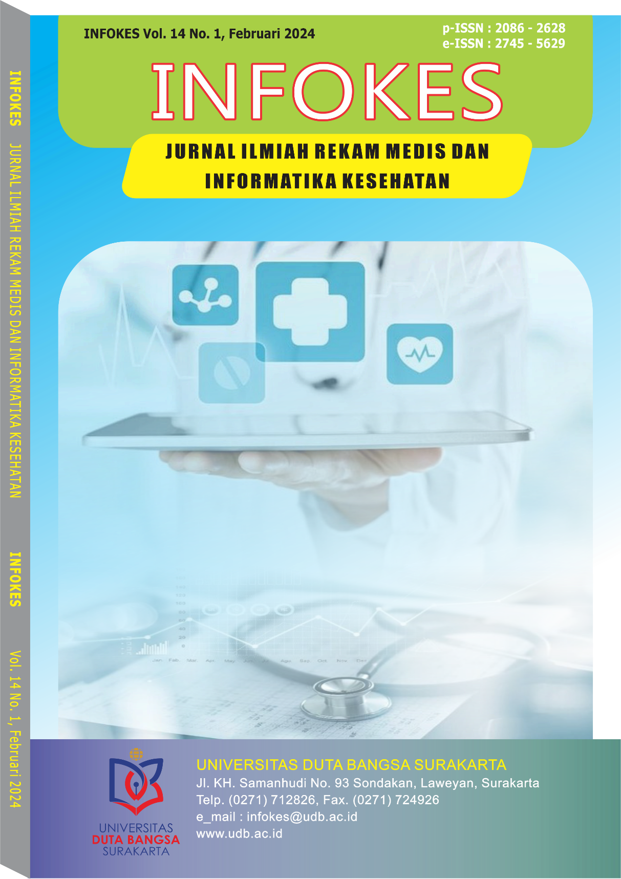 					View Vol. 14 No. 1 (2024):  Jurnal Ilmiah Rekam Medis dan Informatika Kesehatan
				