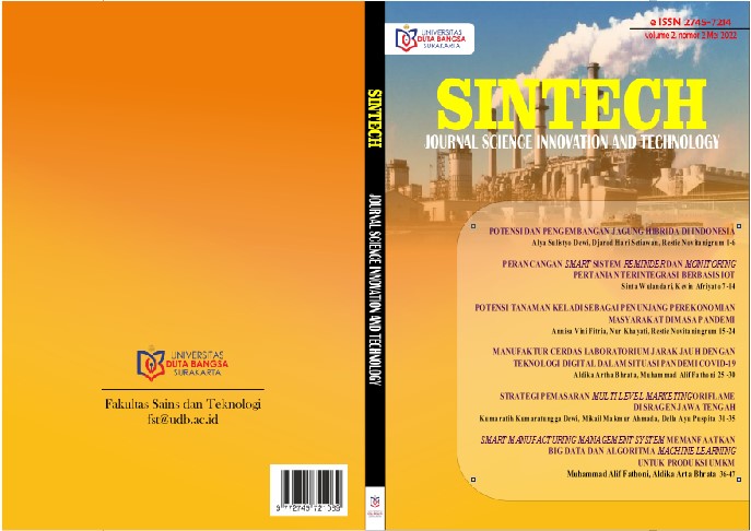 					View Vol. 3 No. 1 (2022): SCIENCE INNOVATION AND TECHNOLOGY JOURNAL Volume 3 Number 1
				