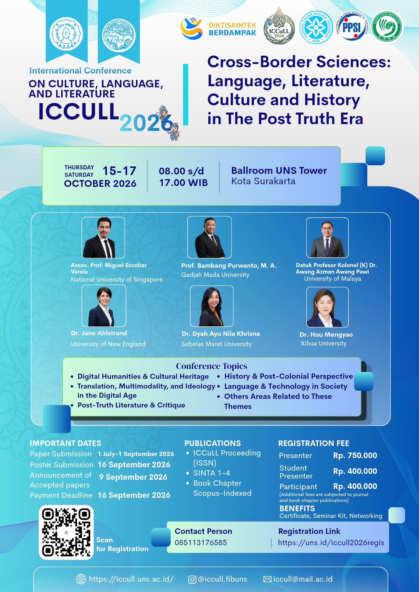 The International Conference on Culture, Language, and Literature (ICCuLL) 2026
